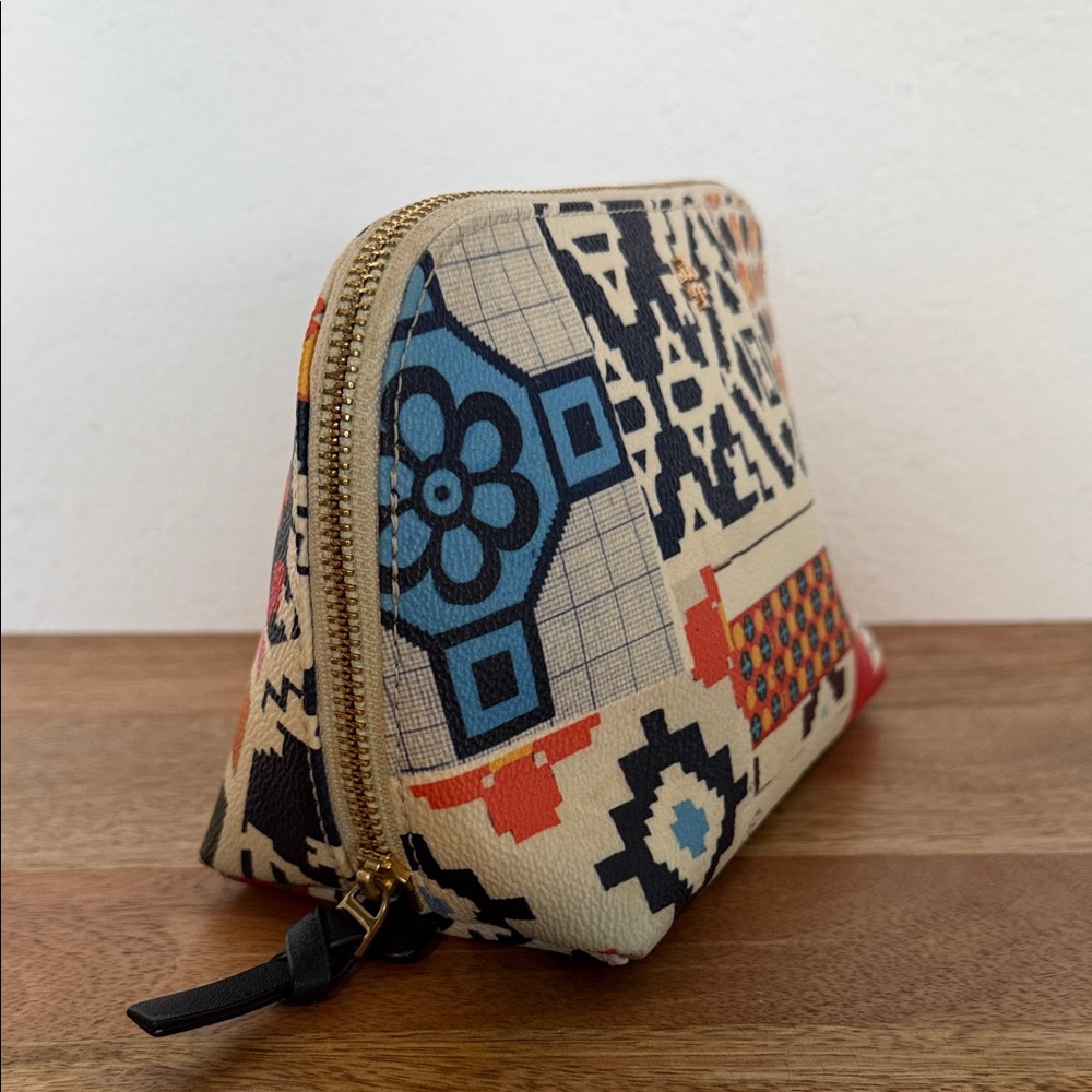 Tory Burch Patchwork Cosmetic Case - image 2
